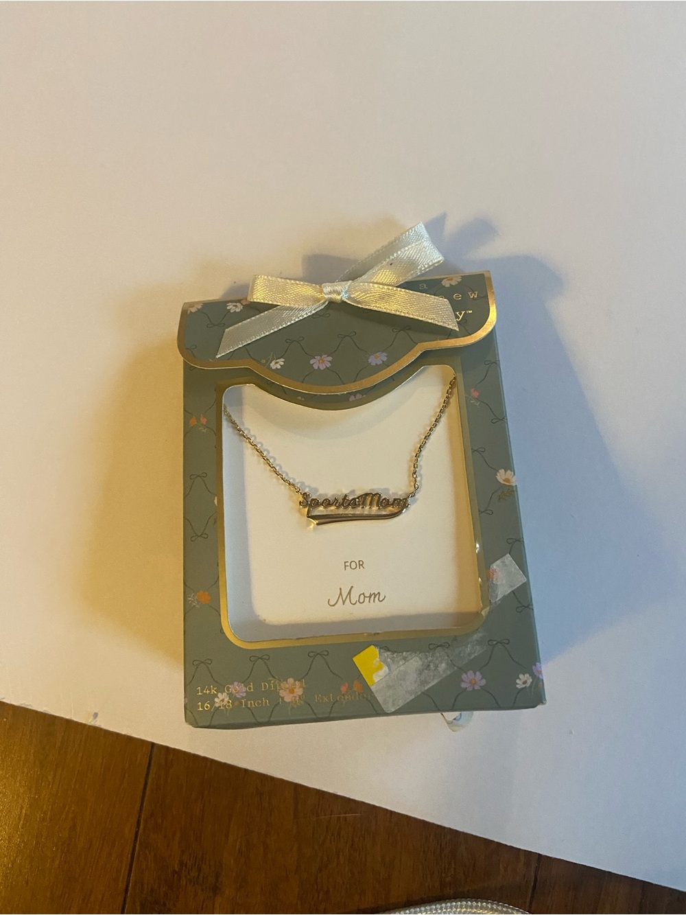 a new day Gold-tone "Mom" Script Necklace